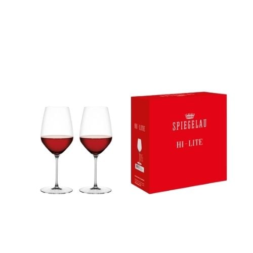 Spiegelau Hi-Lite Bordeaux Glass Ø9.7xH24.5cm, 650ml-23Oz, Set Of 2Pcs