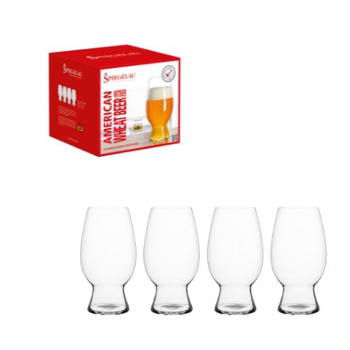 Spiegelau Set Of 4 Beer Glasses American Wheat Beer/Witbier 750ml