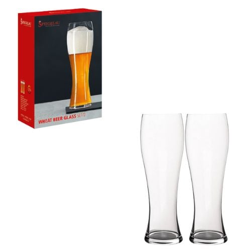 Spiegelau Beer Classics Hefeweizen/Wheat Glass Ø8.1xH23.8cm, 700ml, 24.7Oz, Set Of 2 Pcs