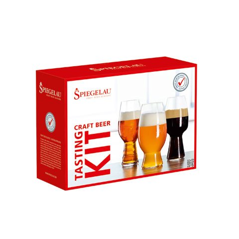 Spiegelau Set Of 3 Beer Glasses Tasting Kit (IPA/America Wheat Beer/Stout Glass)