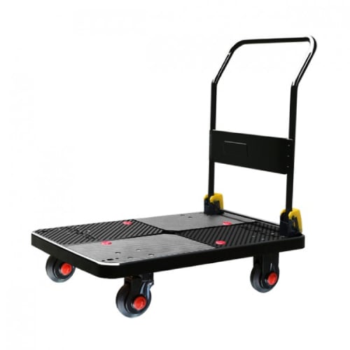 PLC CARGO/GOODS TROLLEY L72xW49xH69cm, 150kg CAPACITY, JAPAN, ELEGANT BLACK SERIES