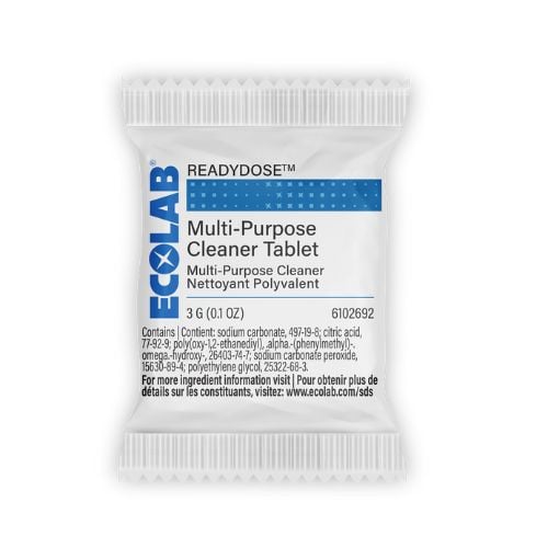 Ecolab Readydose™ Multi-Purpose Cleaner Tablet 3G/0.1oz, 30 Tablets/carton