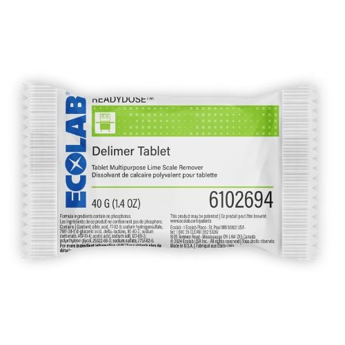 Ecolab Readydose™ Delimer Tablet 40G/1.4oz, 30 Tablets/carton