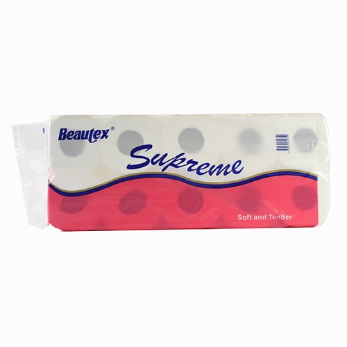 Supreme Toilet Roll 2Ply (Pulp) , 10Rolls X 200Sheets