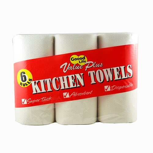 Gooodlife Kitchen Towel (Mixed-Pulp) - 6Rolls X 60Sheets