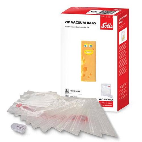 Solis Vacuum Zipper Bags 20X23cm, 10Pcs/Box