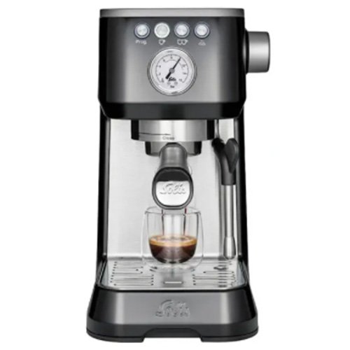 Solis Stainless Steel Barista Coffee Machine, Black, Perfetta Plus