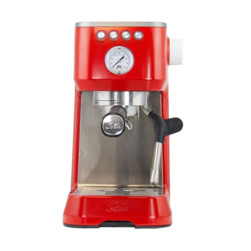 Solis Stainless Steel Barista Coffee Machine, Red, Perfetta Plus