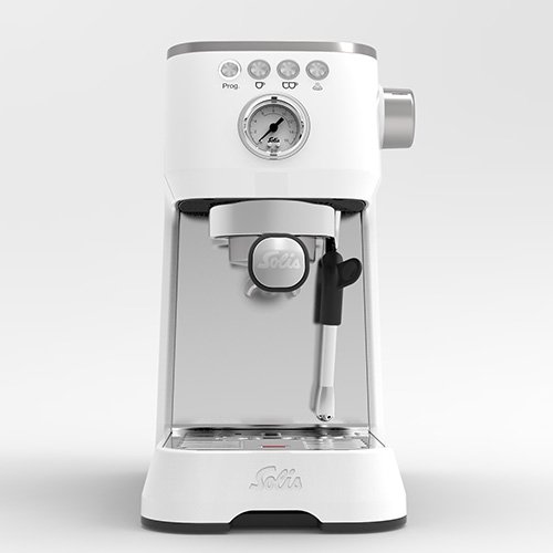 Solis Stainless Steel Barista Coffee Machine, White, Perfetta Plus