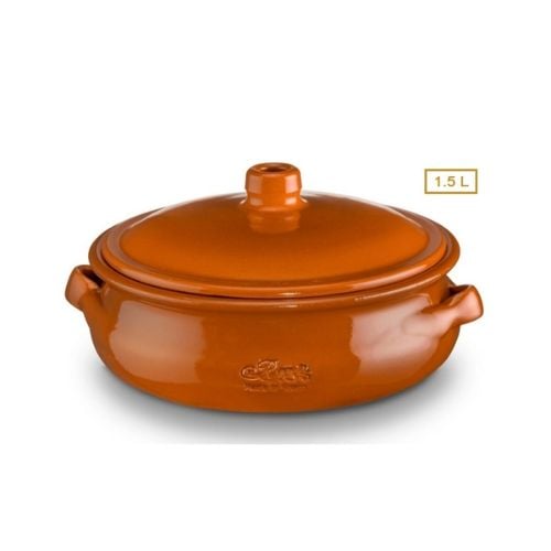 Regas Ceramic Round Casserole With Lid 1500cc, Ø23xH10cm