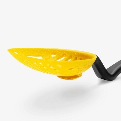 Dreamfarm Nylon Lestrain Scoop Strainer Dripless Sit Up Strainer L28.8xW9.9cm,Yellow