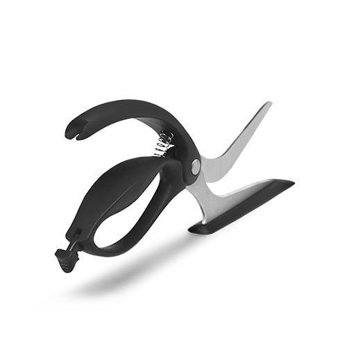 Dreamfarm Stainless Steel Nylon Pizza Scissor With Spatula L32cm, Black