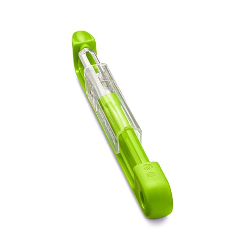 Dreamfarm Stainless Steel Nylon Peeler With Sharpener L18.2cm, Green