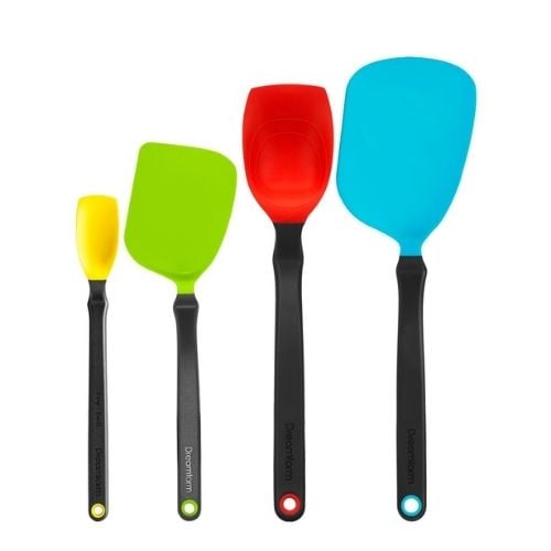 Dreamfarm Set Of Essentials Nylon/Silicone 4Pcs Kitchen Tools Set, Chopulax1, Supoonx1, Mini Chopulax1, Mini Supoonx1, Mix Colours