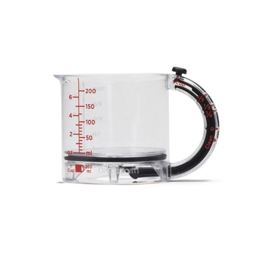 Dreamfarm Upcup Triton 4-In-1 Adjustable Measuring Cup L12.5xW8.5xH9cm, 250ml