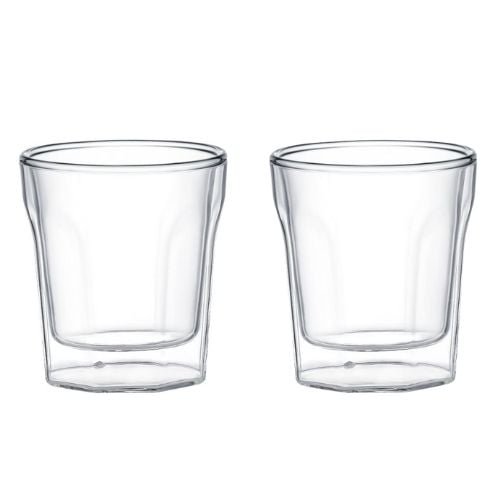 Aramoro Borosilicate Double Wall Glass, 80ml, 2Pcs/Set