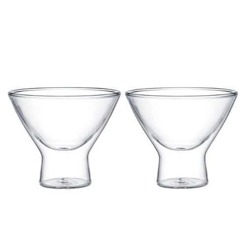 Aramoro Borosilicate Double Wall Glass, 200ml, 2Pcs/Set