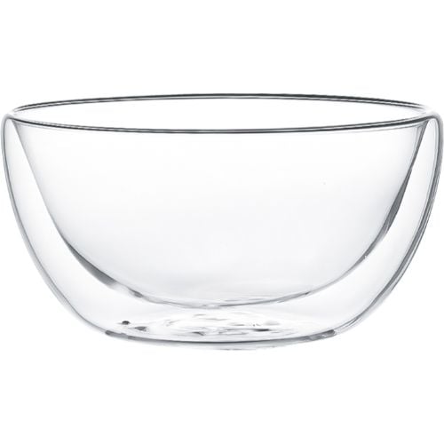 Aramoro Borosilicate Double Wall Glass Bowl, 300ml