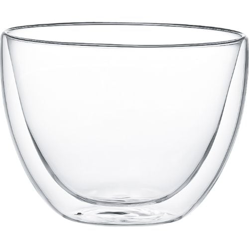 Aramoro Borosilicate Double Wall Glass Bowl, 500ml