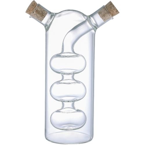 Aramoro Borosilicate Glass Oil And Vinegar Bottle, 240/70ml