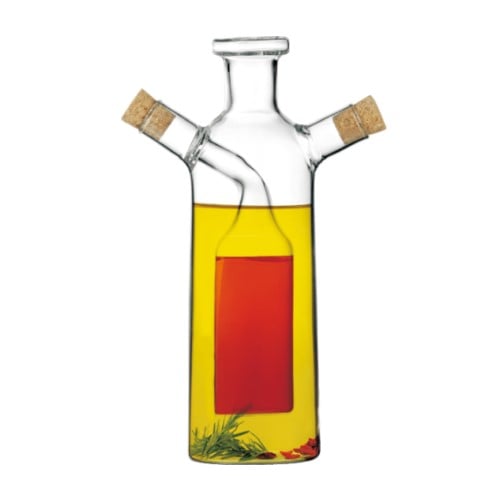 Aramoro Borosilicate Glass Oil And Vinegar Bottle, 230/70ml