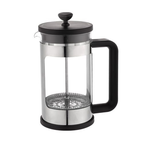 Aramoro Borosilicate Glass Coffee Plunger With PP Handle & Lid, 600ml