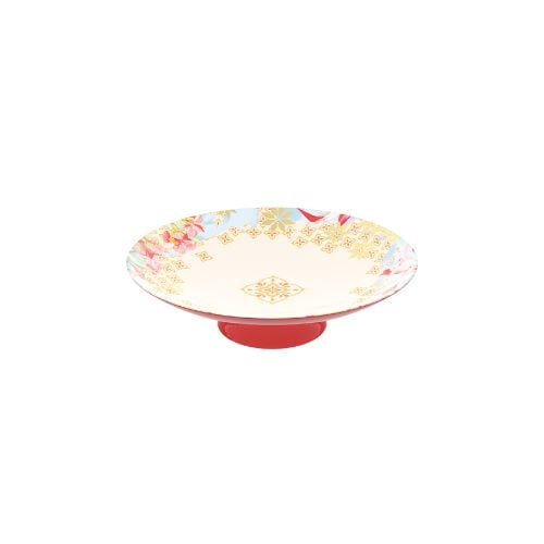 Melamine Floral Round Sashimi/Yusheng Platter With Detachable Stand Ø50xH14.6cm