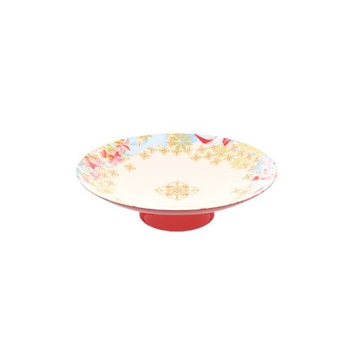 Melamine Floral Round Sashimi/Yusheng Platter With Detachable Stand Ø55xH15.3cm