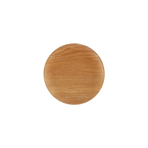 Zicco Melamine Round Plate Ø15.3xH1.5cm, Light Wood