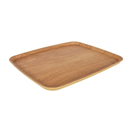 Zicco Melamine Rectangle Tray/Cover For M2342 GN 1/2 L32.5xW26.5xH1.3cm, Light Wood