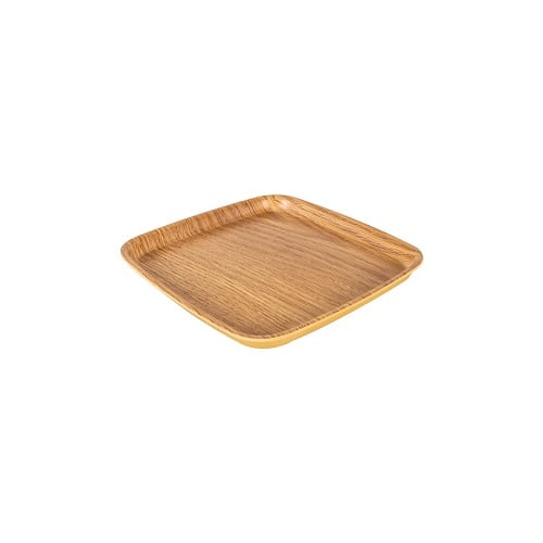 Zicco Melamine Rectangle Tray/Cover For M2339 GN 1/6 L17.6xW16.2xH1.3cm, Light Wood