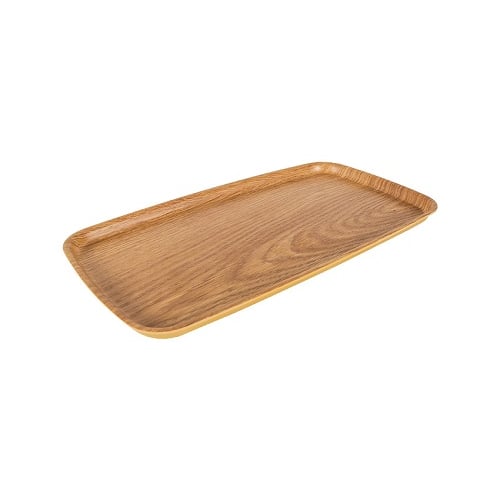 Zicco Melamine Rectangle Tray/Cover For M2341 GN 1/3 L32.5xW17.6xH1.3cm, Light Wood