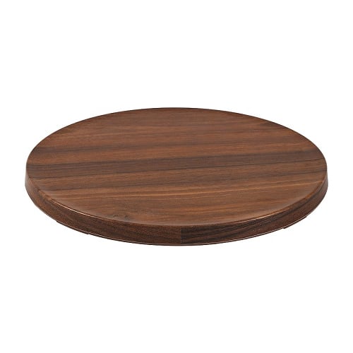 Zicco Melamine Round Plate Ø32xH1.7cm, Purple Wood