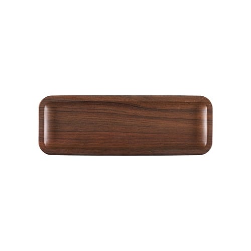 Zicco Melamine Rectangle Plate L35xW13.2xH2.2cm, Purple Wood