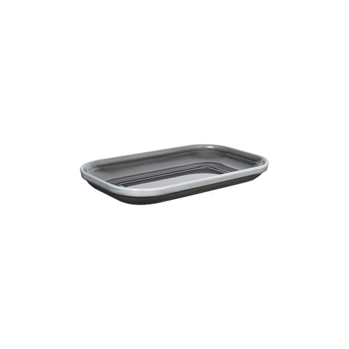 Zicco Melamine Rectangle Plate Cover L26.5xW16.2xH3cm, Grey