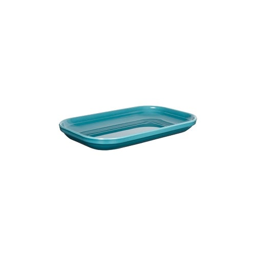 Zicco Melamine Rectangle Plate Cover L26.5xW16.2xH3cm, Lake Blue