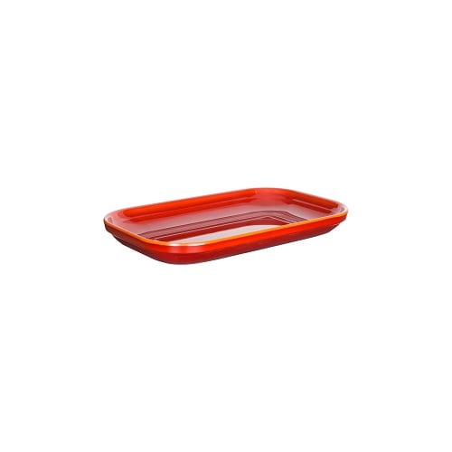 Zicco Melamine Rectangle Plate Cover L26.5xW16.2xH3cm, Orange