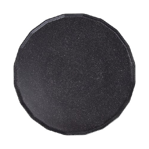 Zicco Melamine Round Plate Ø29.5xH1.9cm, Solid Black Speckle