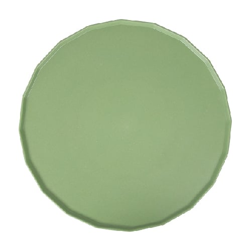 Zicco Melamine Round Plate Ø31.5xH1.9cm, Solid Green Speckle