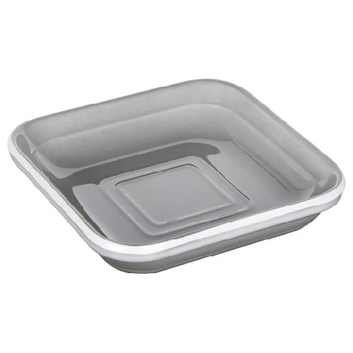 Zicco Melamine Square Plate L9.1xW9.1xH2cm, Grey