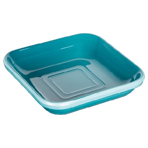 Zicco Melamine Square Plate L9.1xW9.1xH2cm, Lake Blue