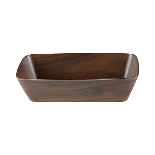 Zicco Melamine Rectangle Dish L32.5xW17.6xH8cm, Purple Wood