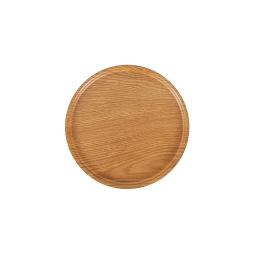 Zicco Melamine Round Tray/Cover For M2413/2414 Ø26.5X1.3cm, Light Wood