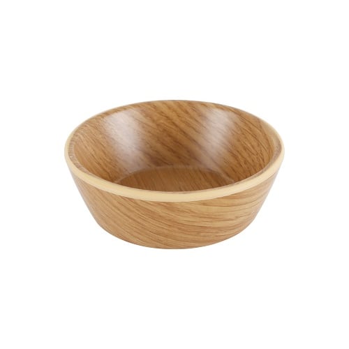 Zicco Melamine Small Round Bowl Ø8.9xH3cm, Light Wood