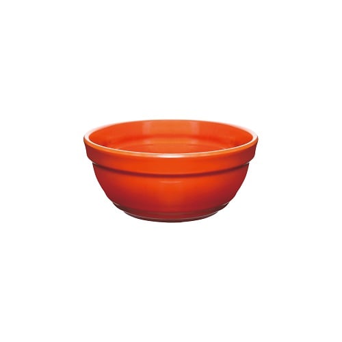 Zicco Melamine Round Bowl Ø14xH6.5cm, Orange