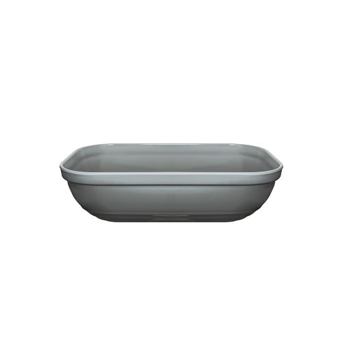 Zicco Melamine Rectangle Bowl L26.5xW16.2xH7.5cm, Grey