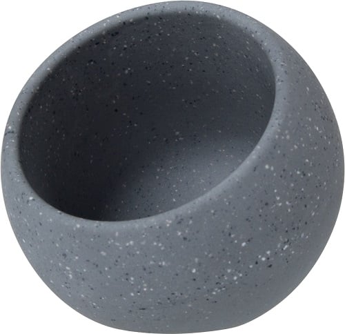 Zicco Melamine Round Display Bowl L7.9xW8xH7.5cm, Grey Spray Spot