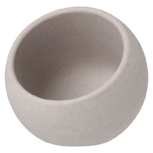 Zicco Melamine Round Display Bowl L7.9xW8xH7.5cm, White Ash Spray Spot