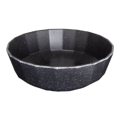 Zicco Melamine Round Bowl Ø21.5xH7.3cm, Solid Black Speckle