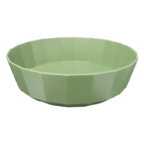 Zicco Melamine Round Bowl Ø28.8xH9.8cm, Solid Green Speckle